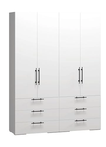 Шкаф распашной Мори-Хелена-9 Белый - фото 2