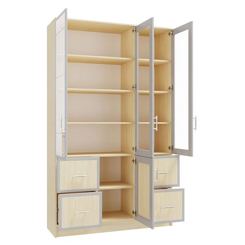 Книжный шкаф Альма-19 Дуб Молочный - фото 2