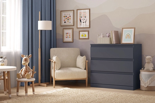 Комод Стефани Мальм-17 Графит - фото 1