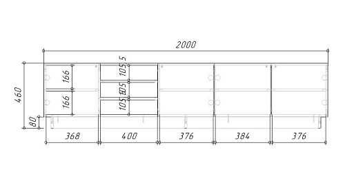 ТВ тумба Алиса 4 Белый - фото 5