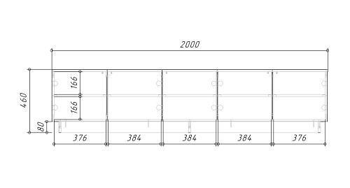 ТВ тумба Алиса 2 Серый - фото 5
