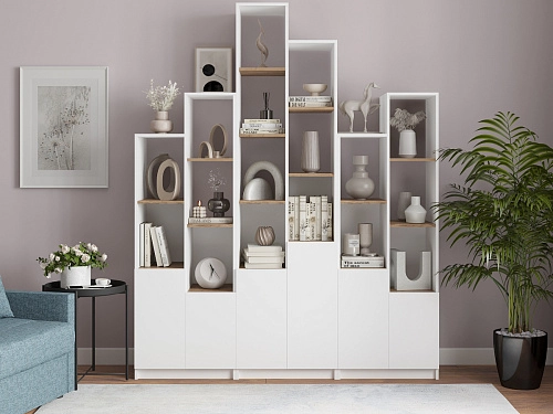 Стеллаж Оренсе-4 Белый - фото 1