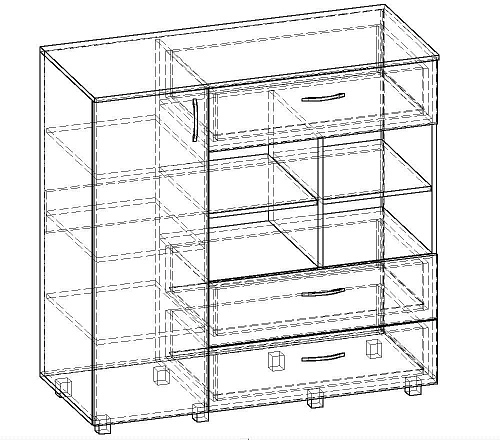 Комод Нюанс-19 - фото 2