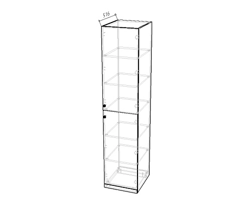 Пенал Банни-1 Светло-Серый - фото 3