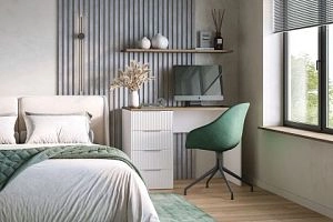 письменный Салерно 2 Белый