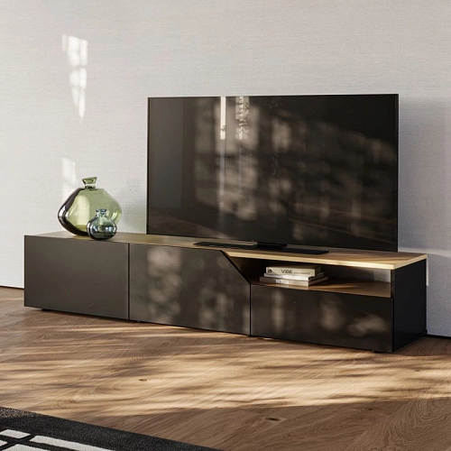 ТВ тумба Рума Черный - фото 1