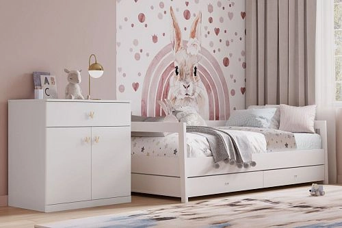 Комод Банни-1 Белый - фото 1