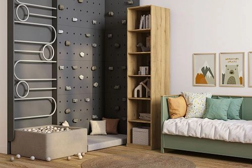 Стеллаж Скарабей Дуб Золотистый - фото 1