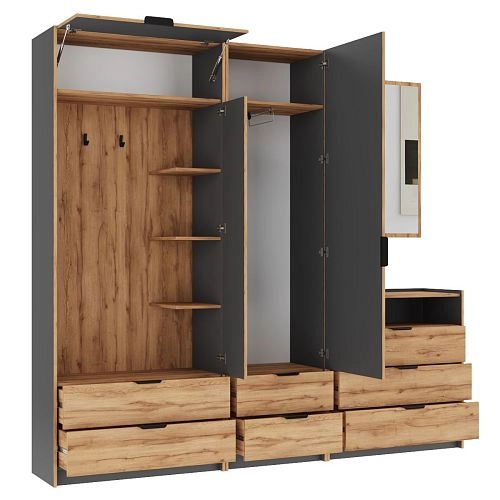 Прихожая Санти 4 Графит - фото 3