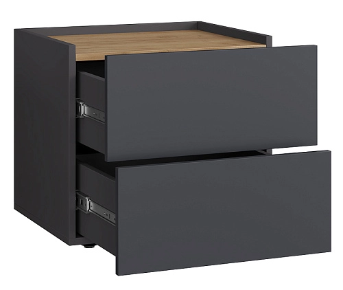 Тумба прикроватная Сия-2 Графит - фото 3