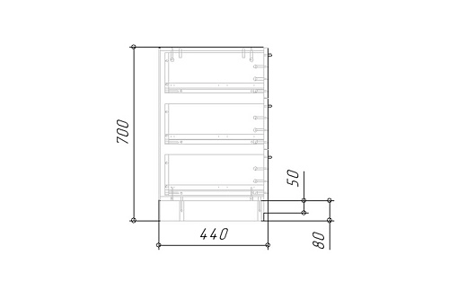 Комод Лорена Пакс-3 Дуб Золотистый - фото 6