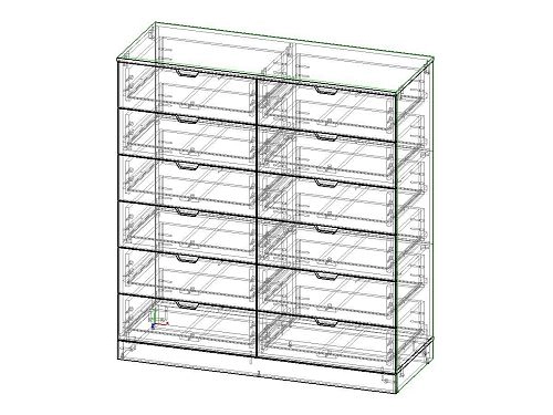 Комод Генри-14 МДФ Черный - фото 3