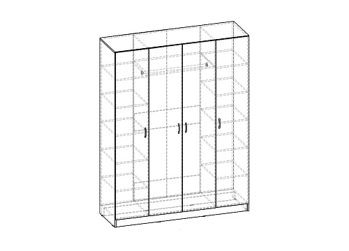 Шкаф распашной Рио-4.1 - фото 4