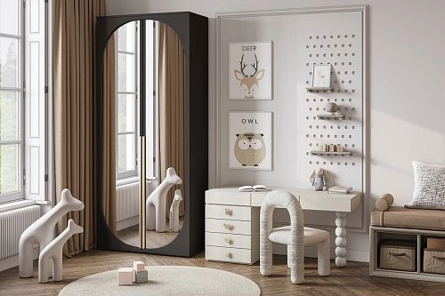 Шкаф распашной Брей-1.2 Черный - фото 1