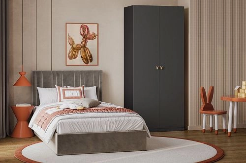 Шкаф распашной Банни-2 Черный Агат - фото 1