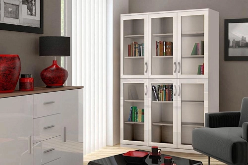 Книжный шкаф Моне 3.2 МДФ - фото 1