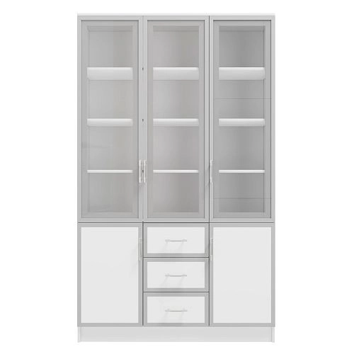 Книжный шкаф Альма-17 Белый - фото 4