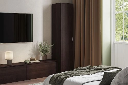 Шкаф распашной Лайт-1 Венге Платье - фото 1