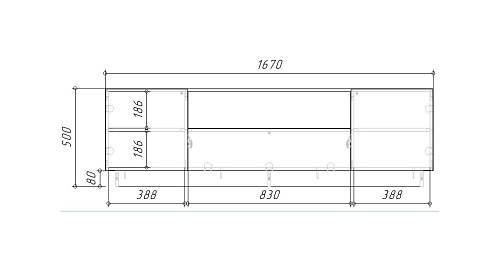 ТВ тумба Алиса 3 Черный - фото 5