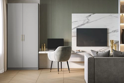 Шкаф распашной Хелена-2 Шиншилла - фото 1