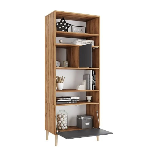 Стеллаж Скарлет-3 Графит - фото 2