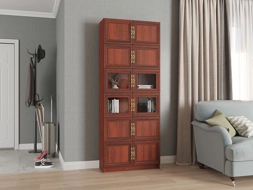 Шкаф книжный Карлос-046 Орех Итальянский - фото 1