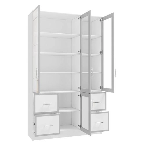 Книжный шкаф Альма-19 Белый - фото 2