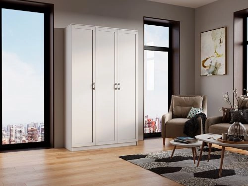 Шкаф распашной Стелла-22 Белый - фото 1