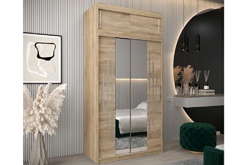 Шкаф-купе Валмиера-4А NEW Дуб Сонома - фото 1