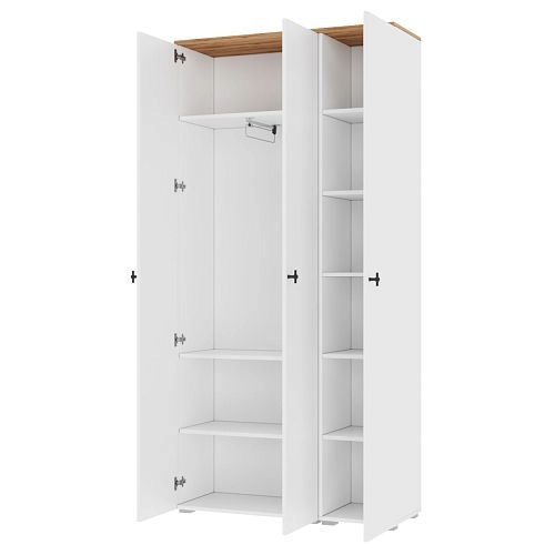 Шкаф распашной Квели 3 Белый - фото 2