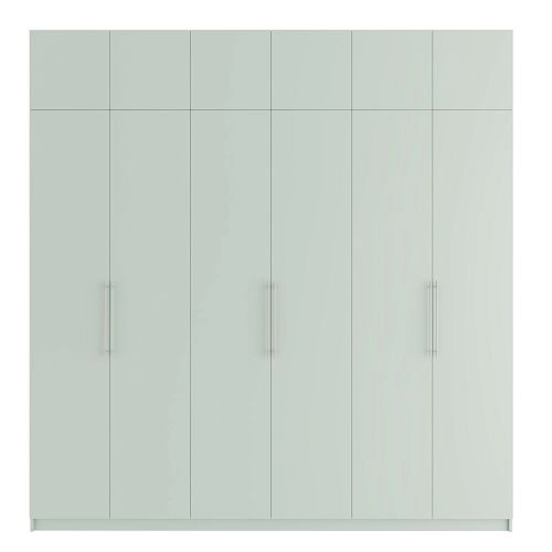Шкаф распашной Калифорния-6 с антресолью Пастельный Зеленый - фото 3