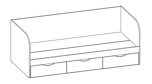 Кровать Ника, ширина-80 - фото 3