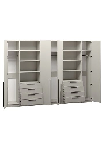 Шкаф распашной Хейсон-4 Кашемир Черный - фото 4