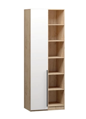 Шкаф распашной Хейсон-27 Белый Дуб Золотистый - фото 3