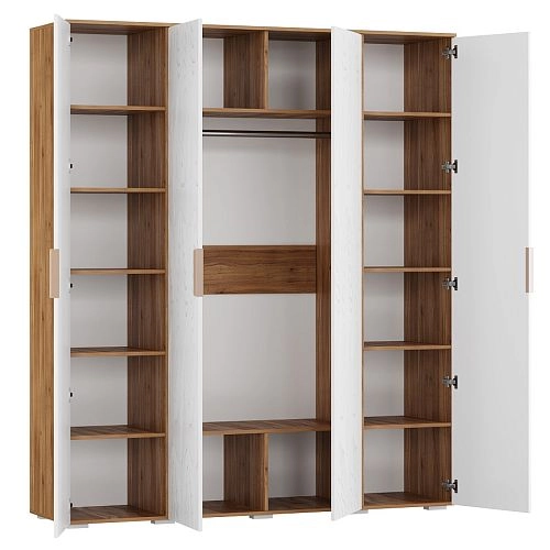 Шкаф распашной Асти-4 Белый - фото 4