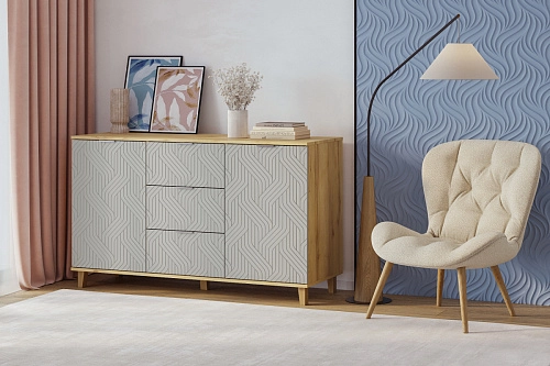 Комод Марвин 4 фрезеровка 3 Сантьяго - фото 1