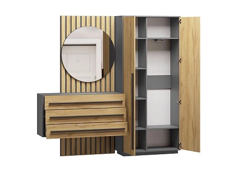 Прихожая Неаполь-7 Графит - фото 2