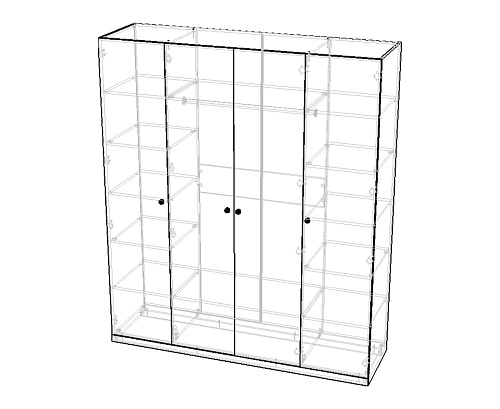 Шкаф распашной Скарабей-4 Кашемир - фото 2