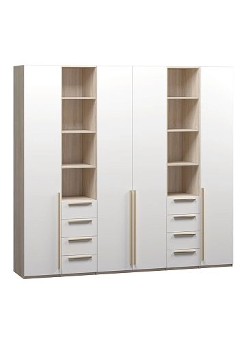 Шкаф распашной Хейсон-16 Белый Дуб Сонома - фото 3