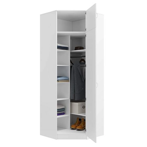 Шкаф угловой Алиса-11 Белый - фото 3