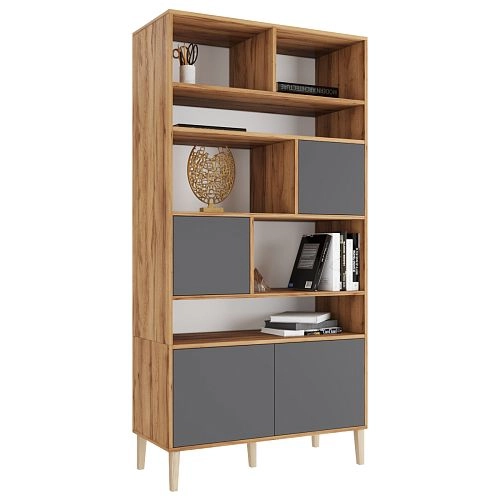 Стеллаж Скарлет-4 Графит - фото 3