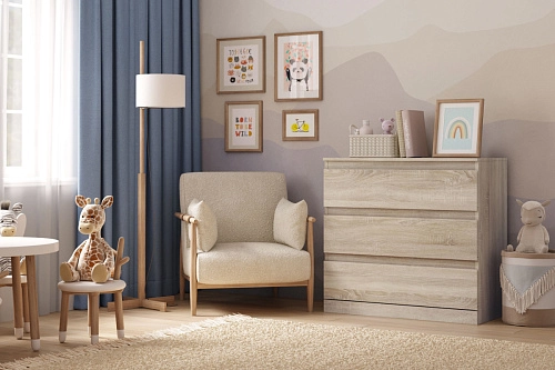 Комод Стефани Мальм-17 Дуб Сонома - фото 1