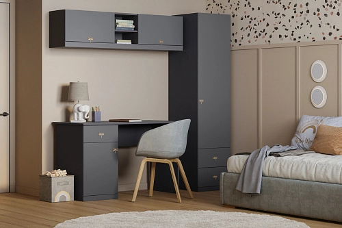 Стенка детская Стрекоза-12 Графит - фото 1