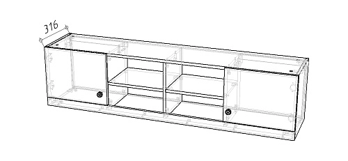 Антресоль Скарабей-4 Аквамарин - фото 2