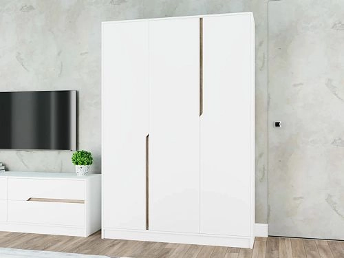 Шкаф распашной Бонди-3 Белый - фото 1