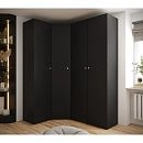 Шкаф угловой Люксор-4 Черный