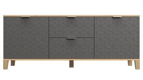 Комод Марвин Йорк 1 фрезеровка 2 Графит - фото 2