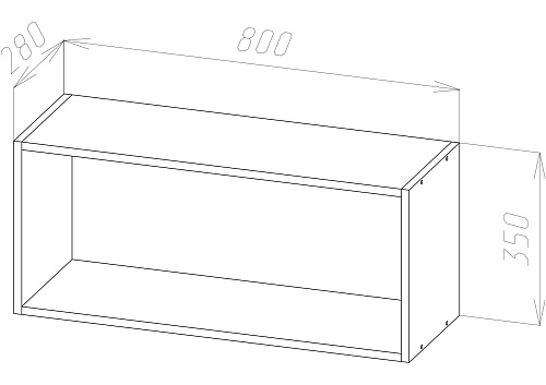 Антресоль Билли 2 створки - фото 3