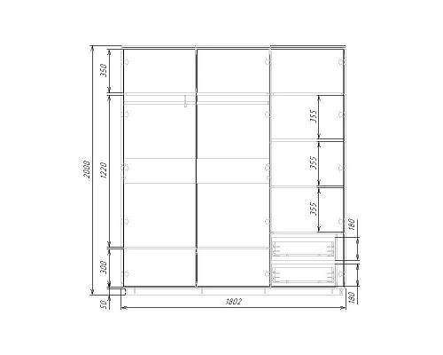 Шкаф распашной Бостон-3 - фото 6