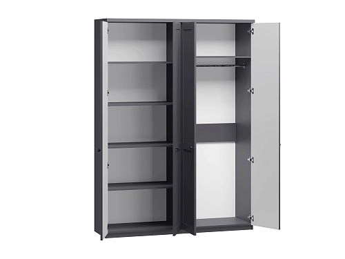 Шкаф распашной София РАХ-3 МДФ Графит - фото 4